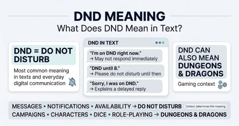 DND meaning explained with Do Not Disturb and Dungeons & Dragons examples